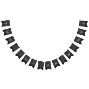 Bandeirinha O novo casamento entre o Sr. e a Sra. Chalkboard