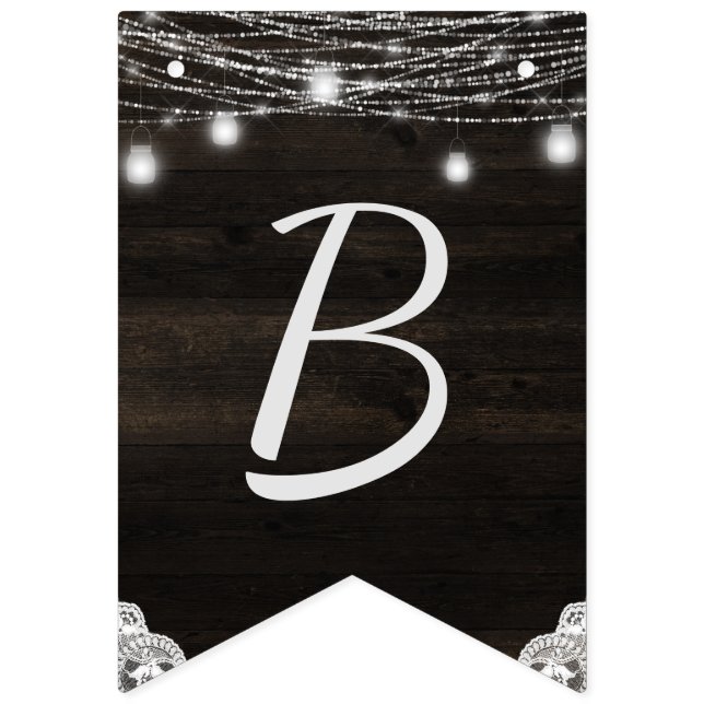 Bandeirinha Oak Ridge Rustic Wood Noiva para ser Chá de panela (Terceira bandeira)