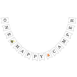 Bandeirinha One Happy Camper Adventure Birthday