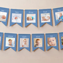 Bandeirinha One Tough Cookie 1st Bday 12 Month Photo Banner