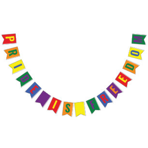 Bandeirinha Orgulho LGBTQ é Liberdade Arco-Íris