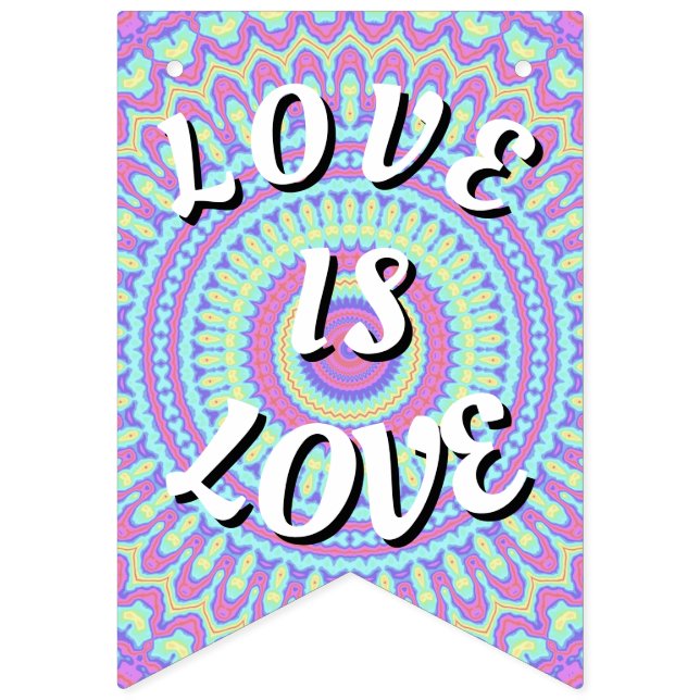 Bandeirinha Orgulho Love Is Love (Primeira Bandeira)