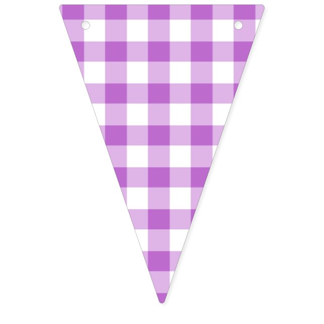 Bandeirinha Orquídea Roxa Xadrez Clássico (Primeira Bandeira)