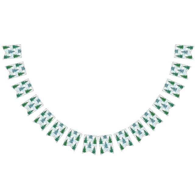 Bandeirinha Padrão da árvore de Natal (Todos)