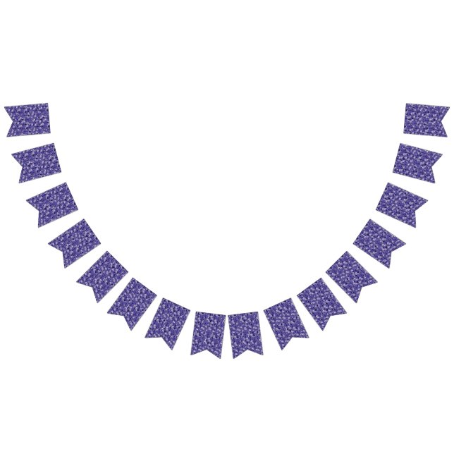 Bandeirinha Padrão de Arco Roxo Elegante (Todos)