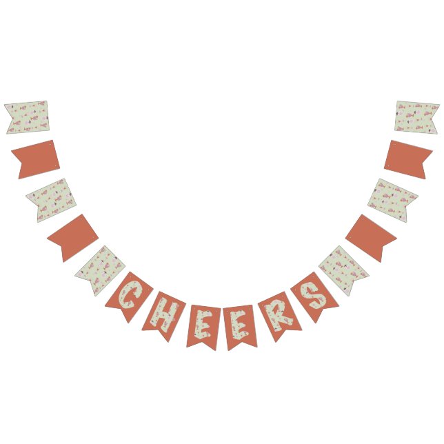 Bandeirinha Padrão de Bebida Misturada de Diversão da festa de (Todos)