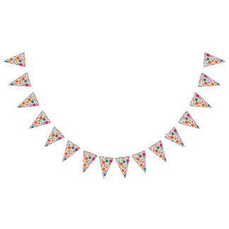 Bandeirinha Padrão de festa de aniversário espanhol Floral Fie