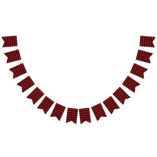 Bandeirinha Padrão de Xadrez Red Buffalo (Todos)