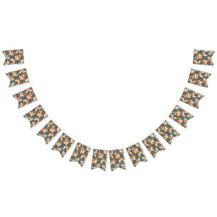 Bandeirinha Padrão sem costura com garotas negras e brancas