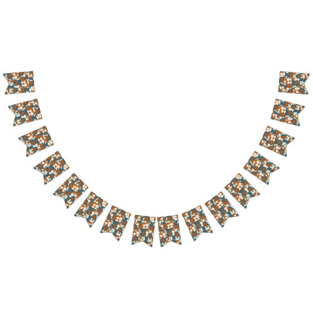 Bandeirinha Padrão sem costura com garotas negras e brancas (Todos)