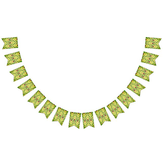 Bandeirinha Padrão verde e castanho (Todos)