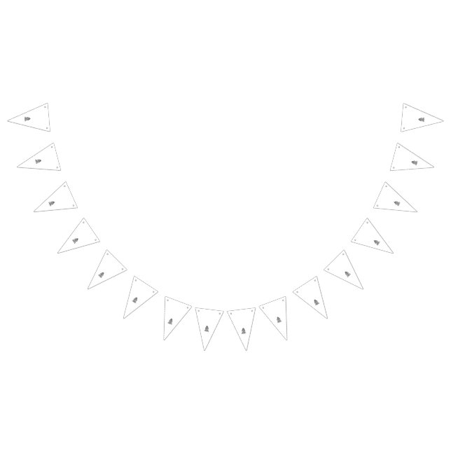 Bandeirinha Padrões ornamentais em preto e branco impressionan (Todos)