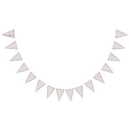 Bandeirinha Papel de embrulho branco simétrico, que inclui um 