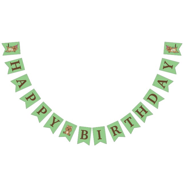 Bandeirinha Parabéns da festa Quokka (Todos)