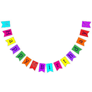 Bandeirinha Parabéns de aniversário