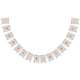 Bandeirinha Parabéns de avião de aniversário