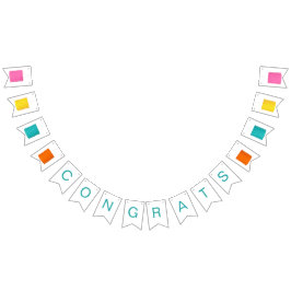 Bandeirinha Parabéns de Lanterna de Papel