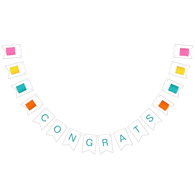 Bandeirinha Parabéns de Lanterna de Papel (Todos)