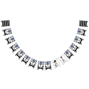 Bandeirinha Parabéns Dourados de luxo Formando foto