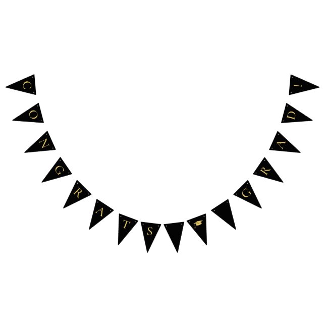 Bandeirinha Parabéns Formando Preto (Todos)