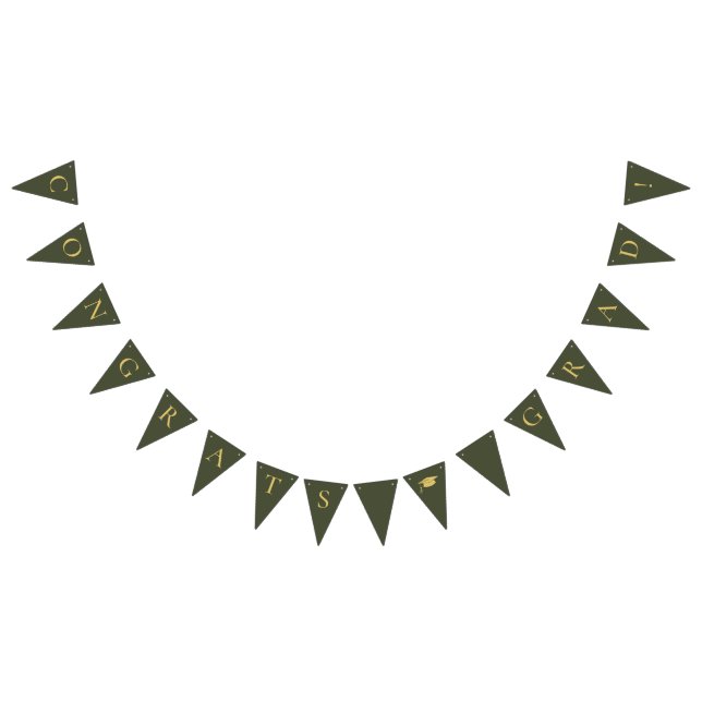 Bandeirinha Parabéns Formando Verde (Todos)