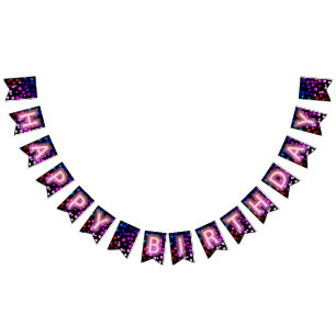 Bandeirinha Parabéns, Neon Sign com pontos