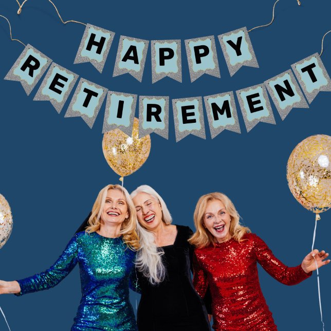 Bandeirinha Partido da aposentadoria, apenas aposentado, Vinta (Criador carregado)