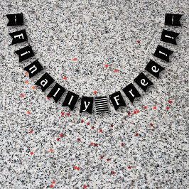 Bandeirinha Partido do Divórcio Finalmente Celebração Livre Br