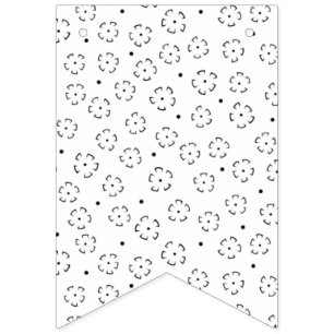 Bandeirinha Pasta de Aniversário Floral Personalizada
