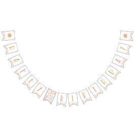 Bandeirinha Pequena faixa de aniversário feliz e sunshine