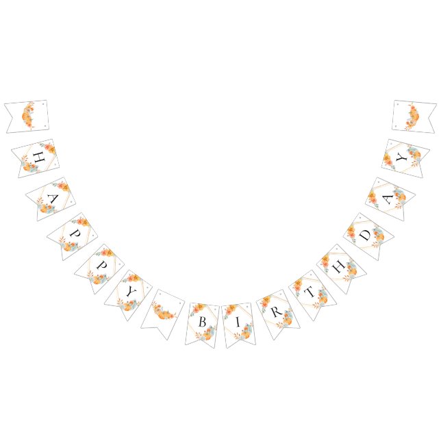 Bandeirinha Pequeno primeiro aniversario de Abóbora Caiu no ou (Todos)