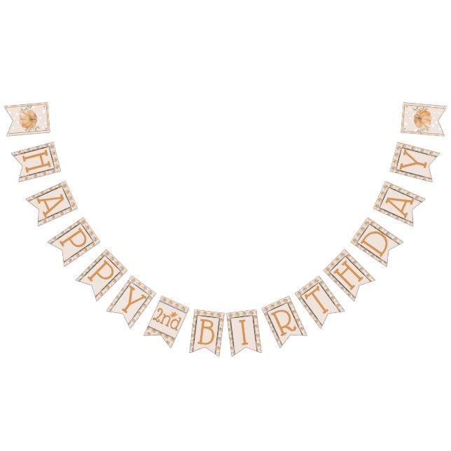 Bandeirinha Pequeno segundo aniversário de outono de Folha de  (Todos)