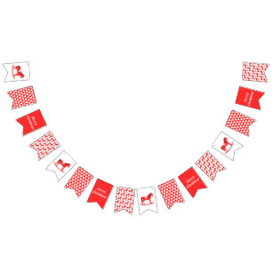 Bandeirinha Personalização de Cavalo Fogueiro de Natal escandi