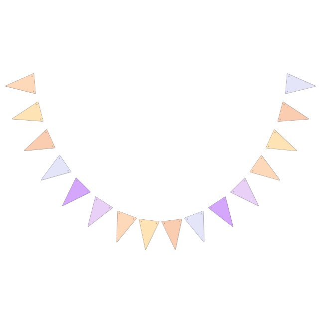 Bandeirinha Pêssego ao Gradiente Roxo Lavender (Todos)