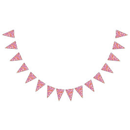 Bandeirinha Pétalas de Flores Lésbicas Abstrato Zen