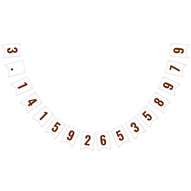 Bandeirinha Pi 3.14 Banner De Bunting (Todos)