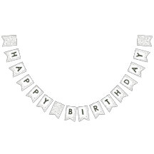 Pine Confetti - Sinalizador de Bunting Pontos de A