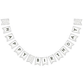 Bandeirinha Pine Confetti - Sinalizador de Bunting Pontos de A