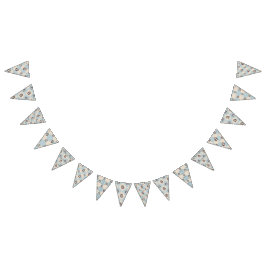 Bandeirinha Pinguins bonitos para a garota feliz aniversário b