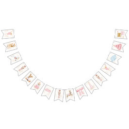 Bandeirinha Pink Nutcracker Bunting