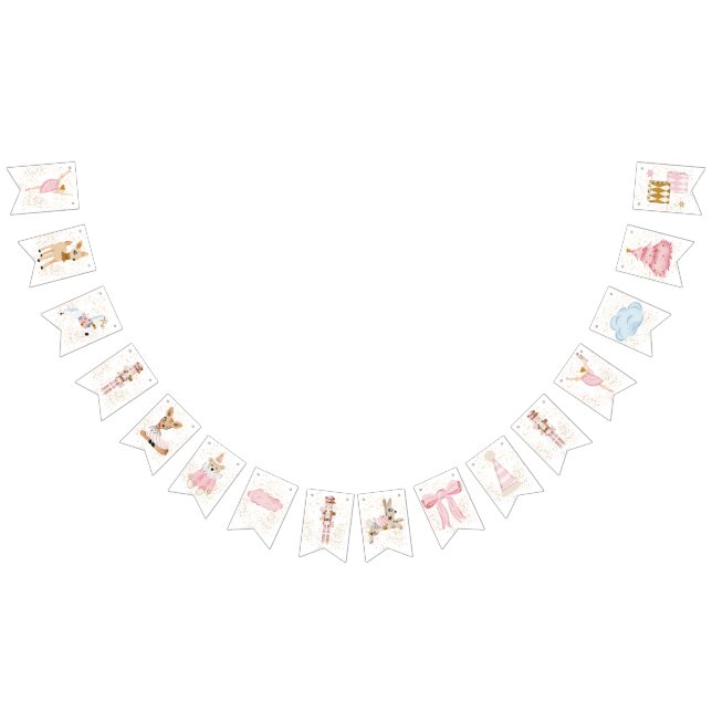 Bandeirinha Pink Nutcracker Bunting (Todos)