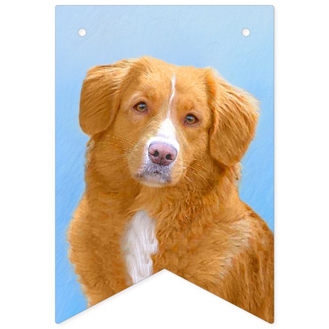 Bandeirinha Pintura de Cachorro de Retriever com Tolerância a  (Primeira Bandeira)