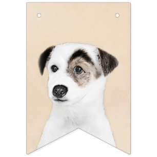 Bandeirinha Pintura de Parson Jack Russell Terrier - Arte Cani