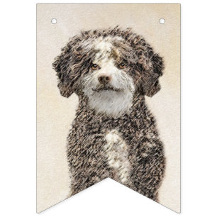 Bandeirinha Pintura Espanhola de Cachorros - Arte Cachorra Ori