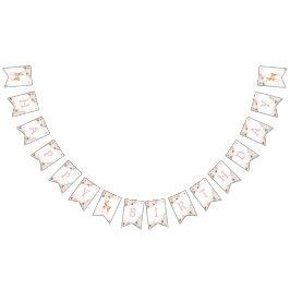 Bandeirinha Piscar os olhos de aniversário de menina verde