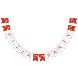 Bandeirinha Pizza Party Topping Italiana Comida Pizzeria Pie