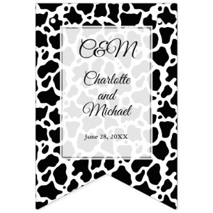 Bandeirinha Plano de Fundo do Padrão de Vaca