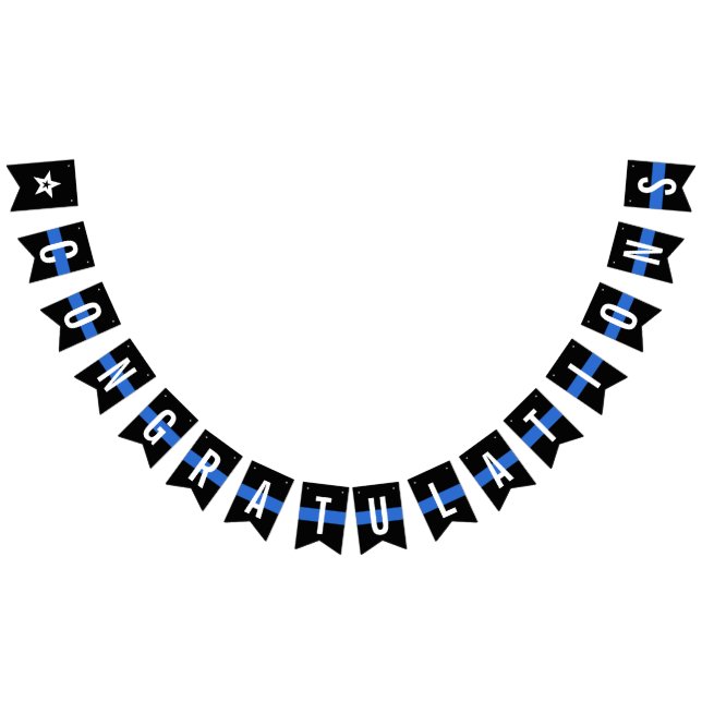 Bandeirinha Policial Polícia Parabéns (Todos)