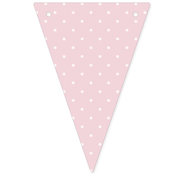 Bandeirinha Pontos de Bolinhas da Primavera Mcro | Rosa Suave (Primeira Bandeira)