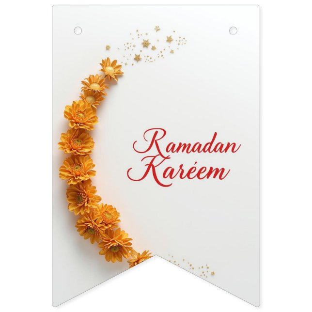 Bandeirinha Presente tema Ramadan Kareem  (Primeira Bandeira)